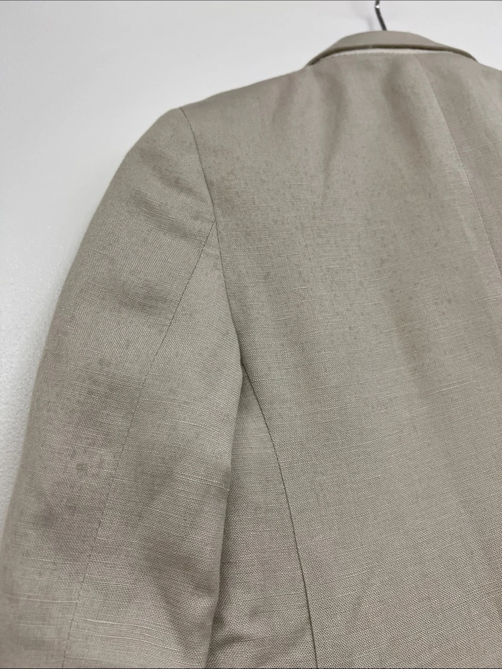 Nordstrom Light Beige Linen Blazer Pant Suit Matching Set 3pc Kids Boy 5